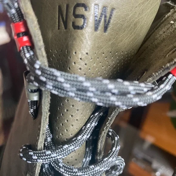 Nike NSW Sunburst Green Leather Winter Sneaker Boots Womens - Picture 7 of 10